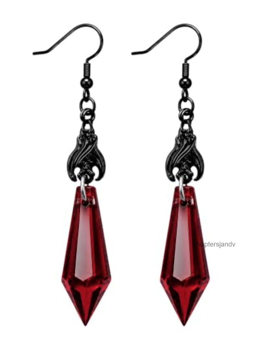 Bat Wing Dangle Earrings Electroplated Copper Hooks Halloween Costume Jewelry